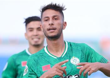 فيديو يسري بوزوق يسجل هدف الرجاء المغربي الأول أمام الزمالك