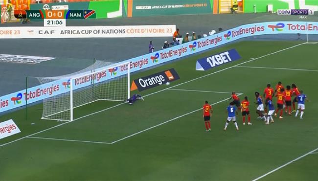 تصدي حارس انجولا يحرم ناميبيا من تسجيل هدف رائع