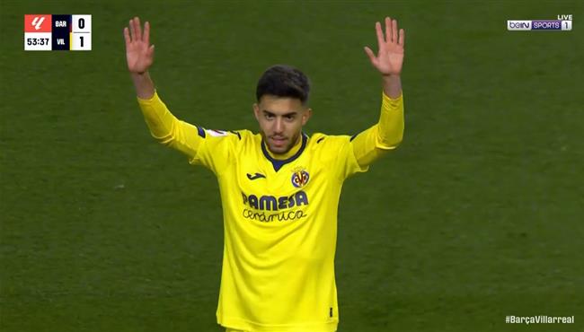 هدف الياس اخوماش في مرمي برشلونة ويعتذر للجماهير