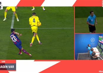 ماركا تنشر نص الحوار التحكيمي بشأن إلغاء ضربة جزاء برشلونة أمام فياريال