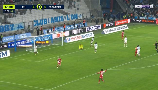 اهداف مباراة مارسيليا وموناكو 2 2 الدوري الفرنسي