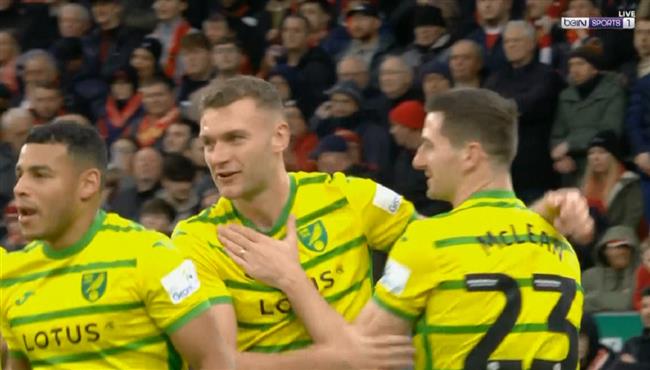 هدف تعادل نورويتش سيتي مع ليفربول بكأس الاتحاد الانجليزي