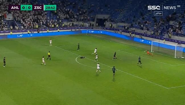 فرصة خطيرة من الزمالك علي مرمي الأهلي السعودي سامسون