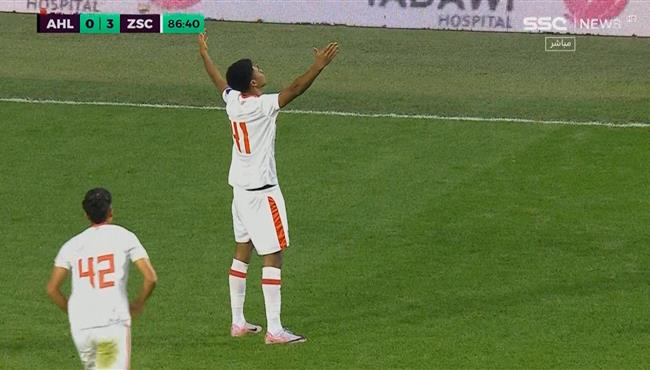 هدف الزمالك الثالث في مرمي الاهلي السعودي بنهائي بطولة دبي عمار ياسر