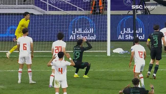 القائم يحرم الاهلي السعودي من تسجيل هدف في مرمي الزمالك