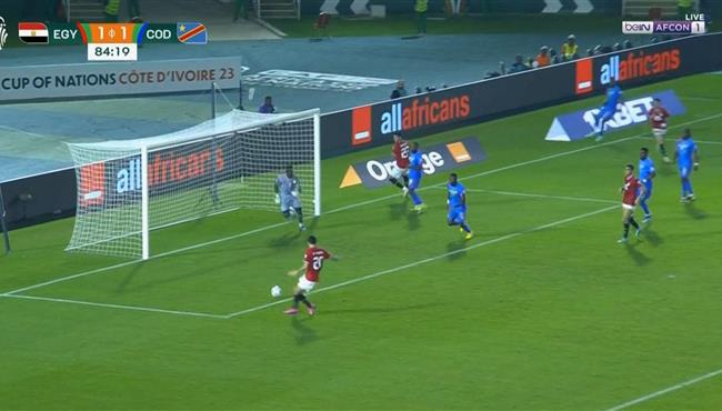 محمود حماده يهدر هدف محقق لمصر امام الكونغو الديمقراطية