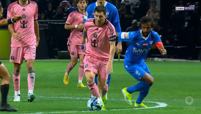 لقطة مهارية رائعه من ميسي في مباراة الهلال وانتر ميامي بكاس موسم الرياض