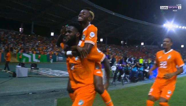 هدف تعادل كوت ديفوار مع السنغال 1 1 كاس امم افريقيا فرانك كيسي