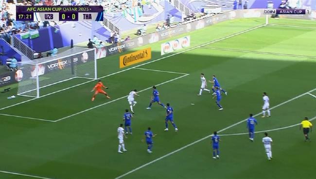 فرصة خطيرة من اوزبكستان علي مرمي تايلاند بكأس اسيا