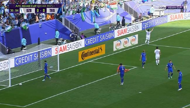 هدف اوزبكستان الاول في مرمي تايلاند بكأس اسيا