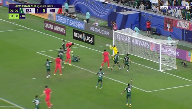 تصدي حارس السعودية يحرم كوريا الجنوبية من تسجيل هدف