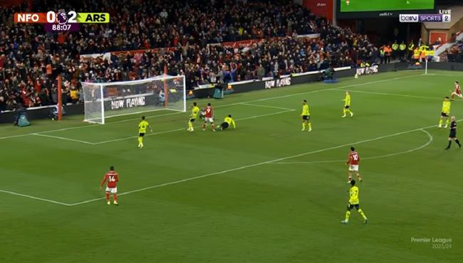 هدف نوتينجهام فورست الاول في مرمي ارسنال بالدوري الانجليزي