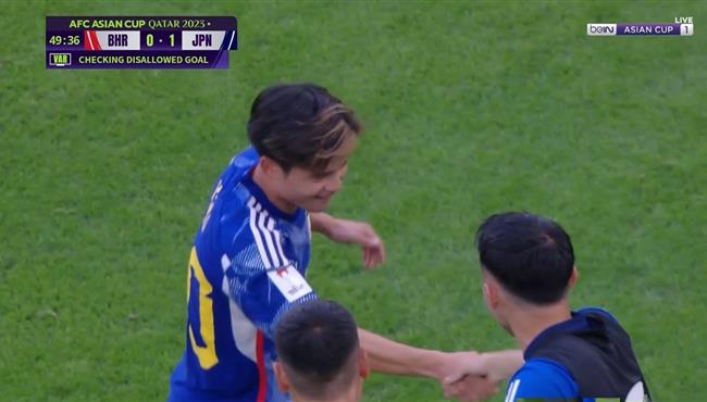 هدف اليابان الثاني في مرمي البحرين بكاس اسيا