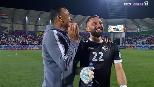 لقطة عصام الحضري وأحمد مدنية الرائعه في مباراة سوريا وايران
