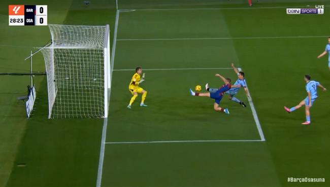 فيرمين لوبيز يهدر فرصة خطيرة امام اوساسونا بالدوري الاسباني