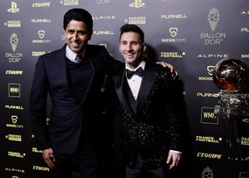 تقارير التحقيق مع ناصر الخليفي بسبب فوز ميسي بالكرة الذهبية