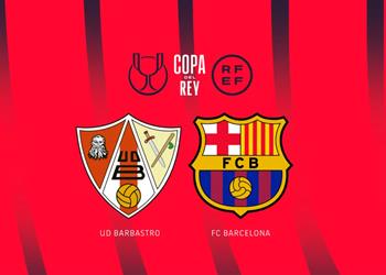 موعد والقناة الناقلة لمباراة برشلونة وبارباسترو اليوم في كأس ملك إسبانيا والمعلق