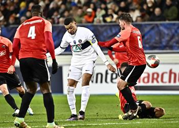 فيديو مبابي يسجل هاتريك وباريس سان جيرمان ي هين ريفال بـ9 أهداف في كأس فرنسا