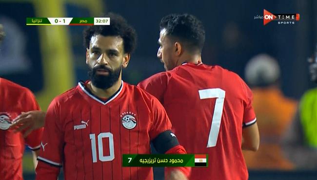 هدف تريزيجيه في مرمي تنزانيا اسيست محمد صلاح