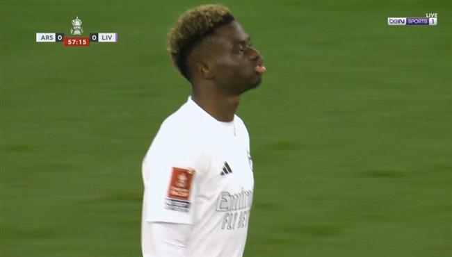 ساكا يهدر هدف محقق امام ليفربول بكاس الاتحاد الانجليزي