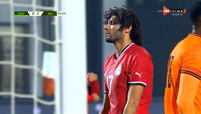 محمد النني يهدر هدف محقق امام تنزانيا