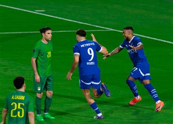 فيديو في 4 دقائق ليوناردو وميتروفيتش يسجلان هدفين لـ الهلال أمام الشرطة