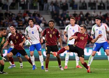 بـ 10 لاعبين إيطاليا تسقط في فخ التعادل أمام بلجيكا بدوري الأمم الأوروبية