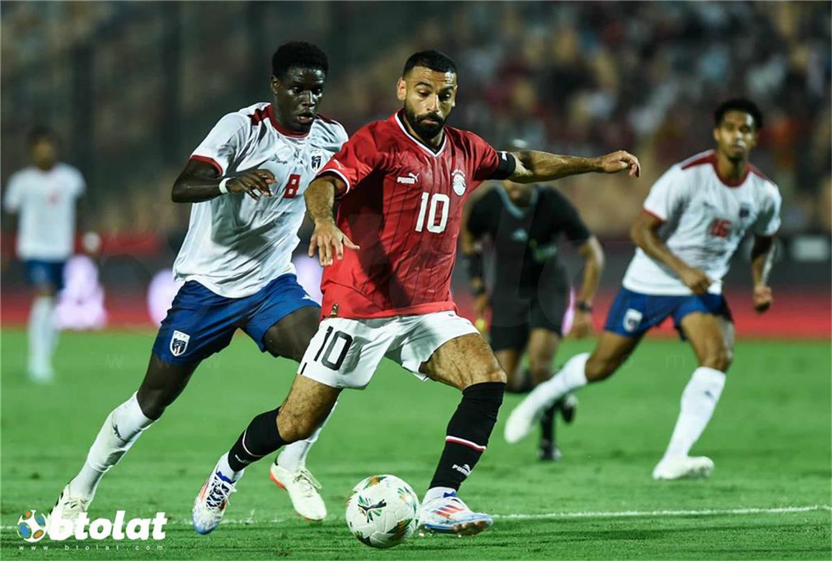 محمد صلاح مع منتخب مصر