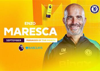 بعد غياب 3 سنوات ماريسكا يعيد جائزة مدرب الشهر لـ تشيلسي