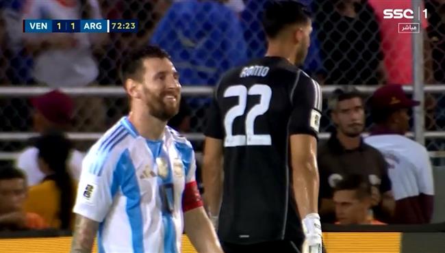 ميسي يهدر انفراد امام فنزويلا بتصفيات كاس العالم