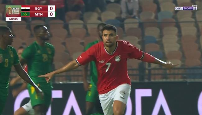 هدف تريزيجه الرائع علي الطاير في مباراة مصر وموريتانيا بتصفيات كأس امم افريقيا
