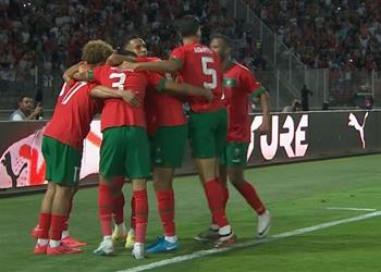 فيديو حكيمي وأوناحي يسجلان هدفي المغرب الثالث والرابع أمام إفريقيا الوسطى