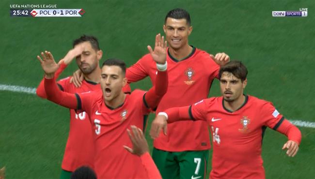 اهداف مباراة البرتغال وبولندا 3 1 دوري الامم الاوروبية