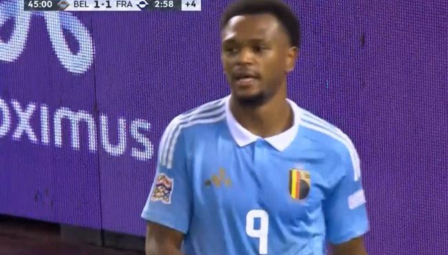 هدف تعادل بلجيكا مع فرنسا 1 1 دوري الامم الاوروبية