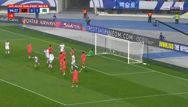 هدف العراق الثاني في مرمي كوريا الجنوبية بتصفيات كأس العالم
