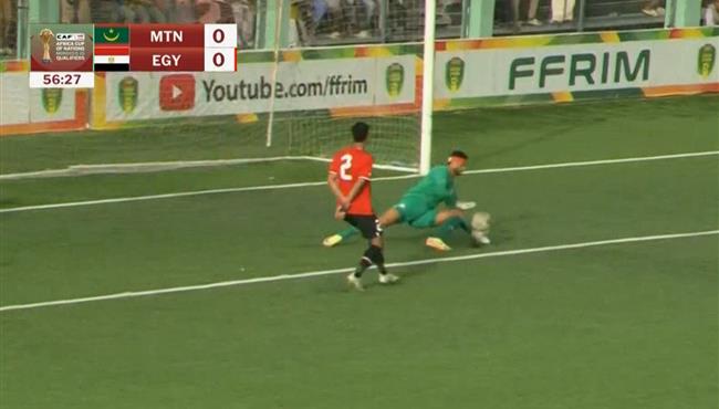 تصدي محمد الشناوي الرائع يحرم موريتانيا من تسجيل هدف محقق امام مصر