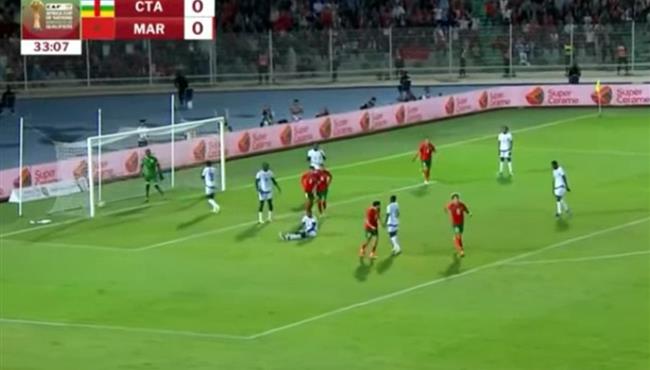 هدف المغرب الاول في مرمي افريقيا الوسطي بتصفيات كأس امم افريقيا