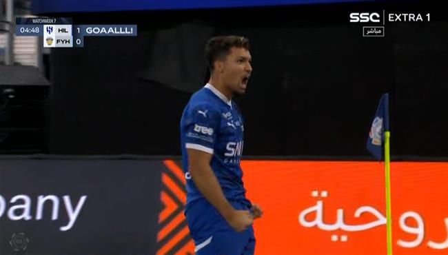 هدف الهلال الاول في مرمي الفيحاء بالدوري السعودي