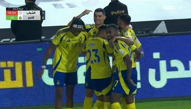 اهداف مباراة النصر والشباب المثيرة 2 1 الدوري السعودي