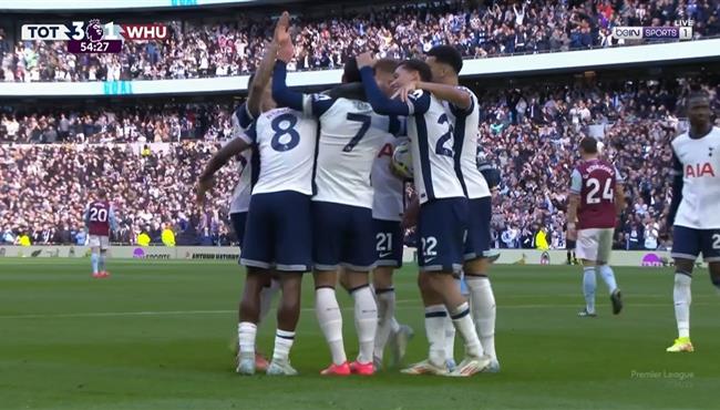 اهداف مباراة توتنهام ووست هام 4 1 الدوري الانجليزي