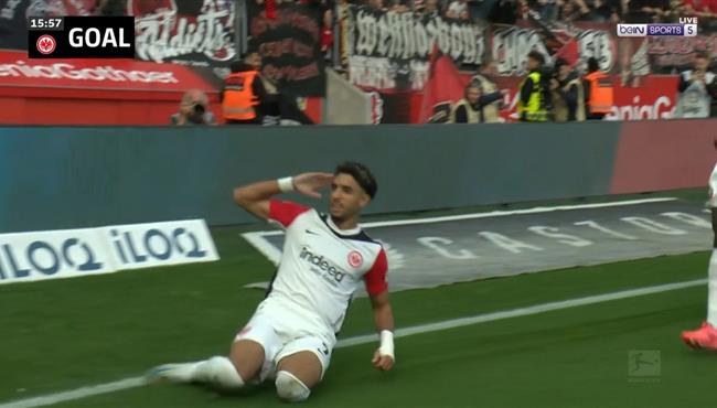 هدف عمر مرموش في مرمي باير ليفركوزن بالدوري الالماني