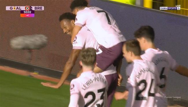 اهداف مباراة مانشستر يونايتد وبرينتفورد 2 1 الدوري الانجليزي