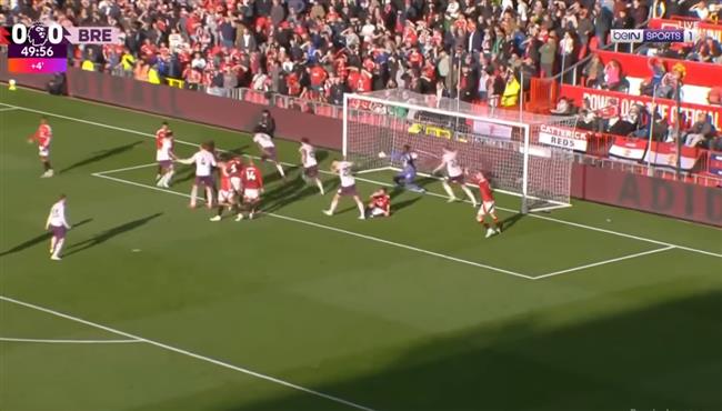 هدف برينتفورد في مرمي مانشستر يونايتد بالدوري الانجليزي