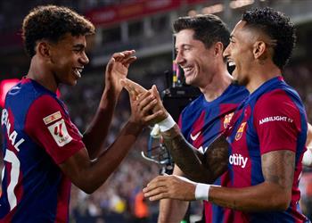 تشكيل برشلونة أمام إشبيلية في الدوري الإسباني ليفاندوفسكي يقود الهجوم