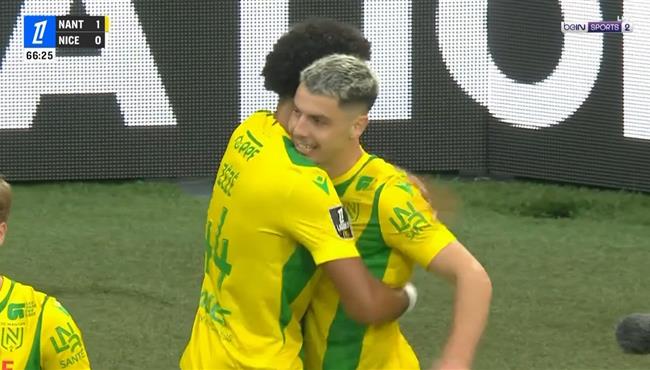 هدف نانت الاول في مرمي نيس بالدوري الفرنسي