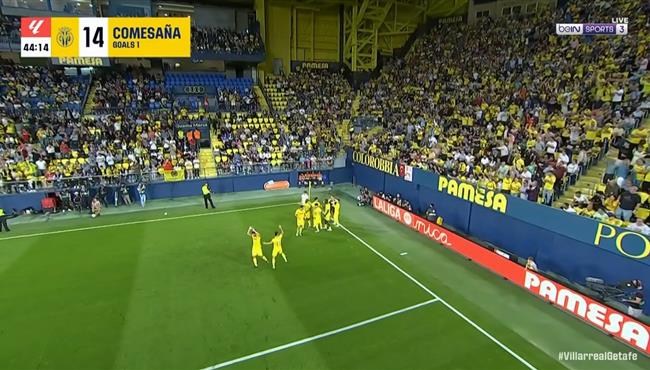 اهداف مباراة فياريال وخيتافي 1 1 الدوري الاسباني