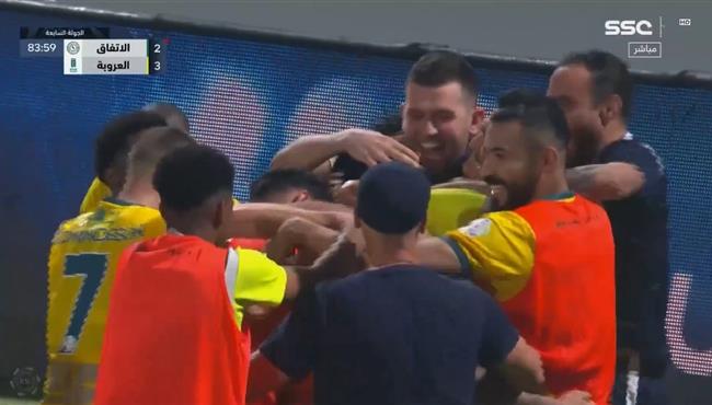 اهداف مباراة العروبة والاتفاق المثيرة 3 2 الدوري السعودي