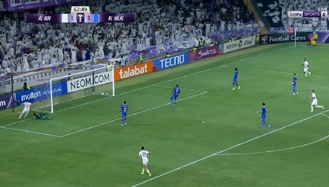 هدف العين الثاني في مرمي الهلال بدوري ابطال اسيا