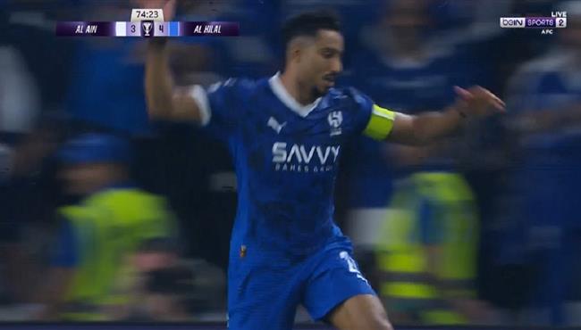 هدف سالم الدوسري الثالث العالمي في مرمي العين بدوري ابطال اسيا