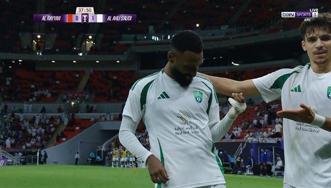 هدف فراس البريكان في مرمي الريان اسيست رياض محرز
